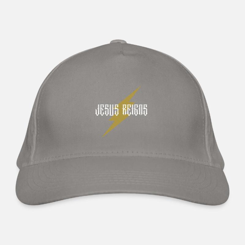 Jesus regiert - Christ Bio-Baseballkappe