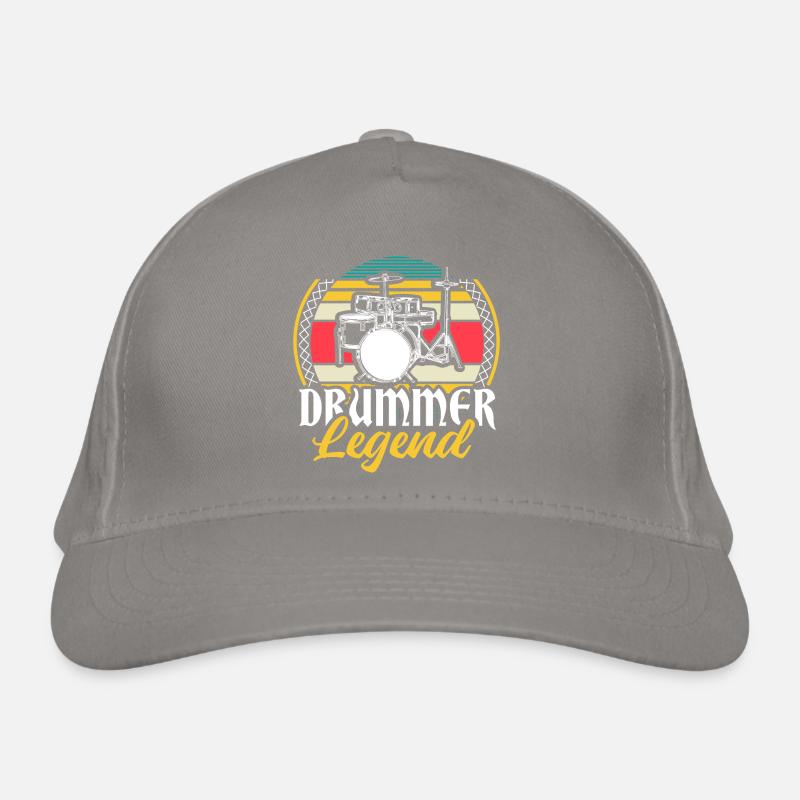 Schlagzeug Drumsticks Trommler Geschenkidee Bio-Baseballkappe