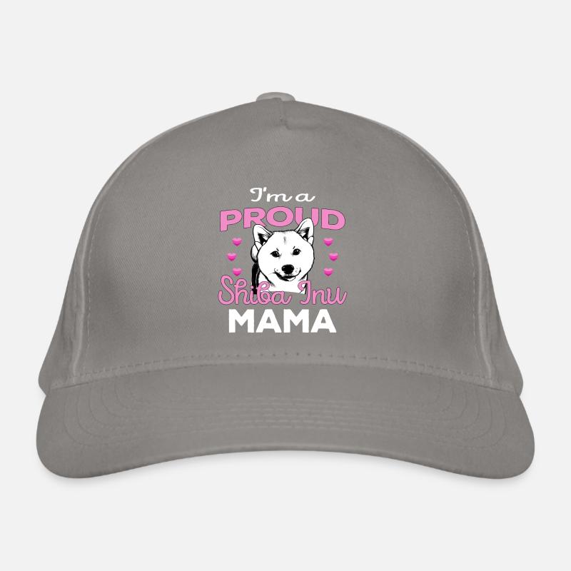 Ich bin eine stolze Shiba Inu Mama - Retro Geschen Bio-Baseballkappe