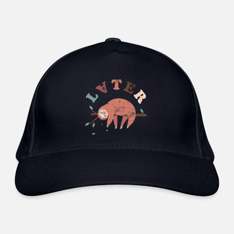 Later Sloth Organic Baseball Cap