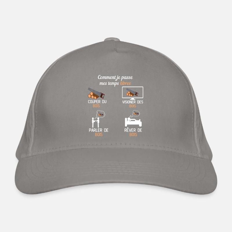 temp libre couper du bois cadeau bucheron Casquette classique bio