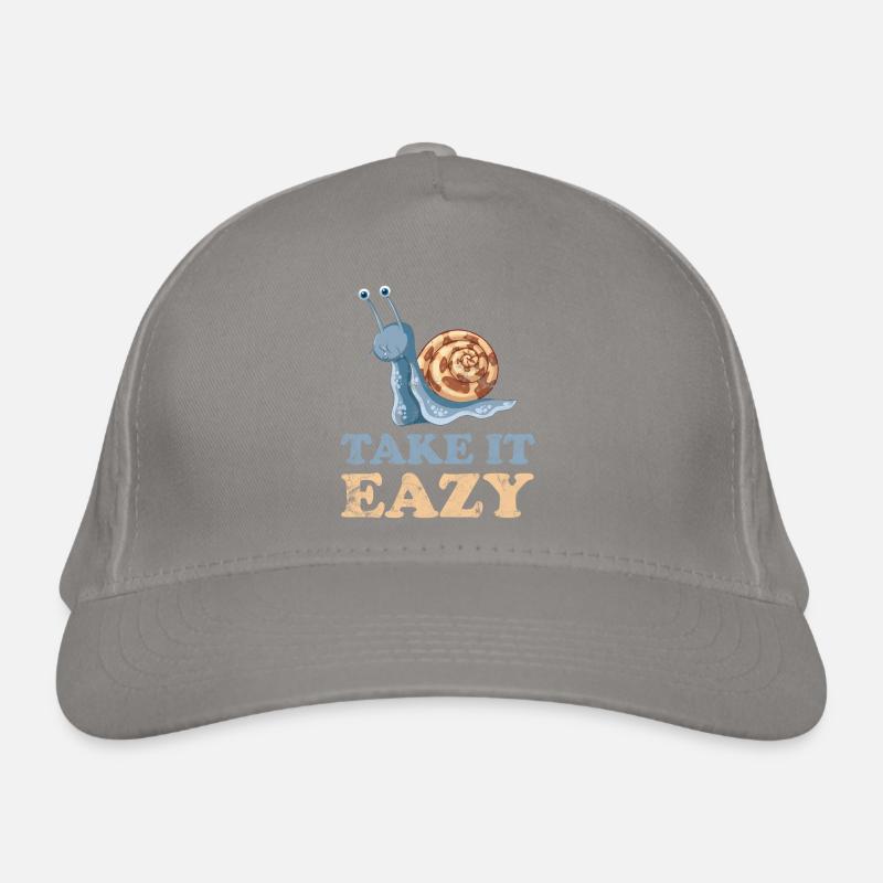 Take it Easy Snail Organic Baseball Cap