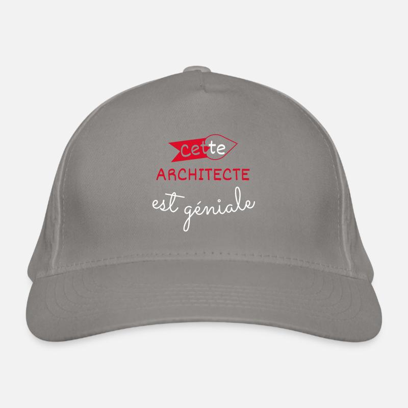 Cette architecte est géniale Casquette classique bio