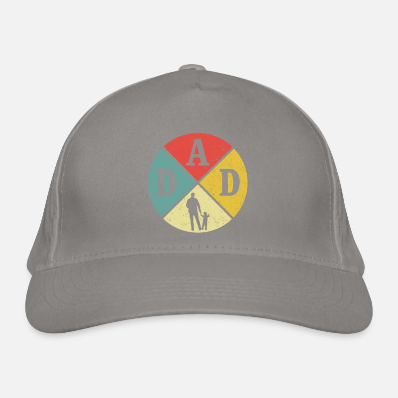 Father and Son Retro Gift Daddy Son Organic Baseball Cap