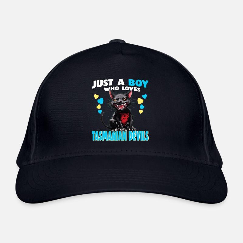 Just a Boy who Loves tasmanian Devils Organic Baseball Cap
