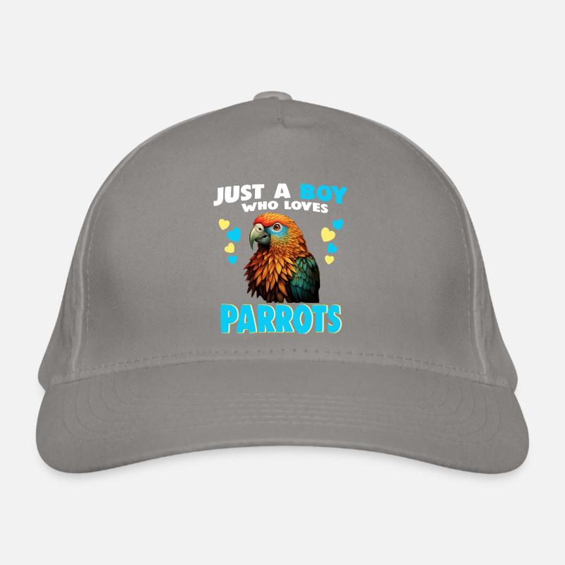 Juste un garçon qui aime les perroquets Casquette classique bio