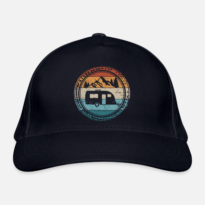Camping RV Caravan Trailer Camper Organic Baseball Cap