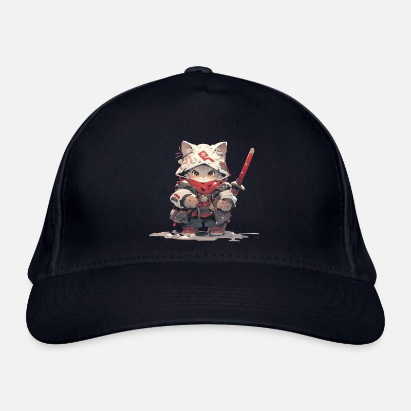 Chat mignon samouraï - Casquette classique bio - marine