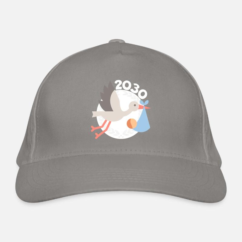 Cigogne avec bébé 2030 Casquette classique bio