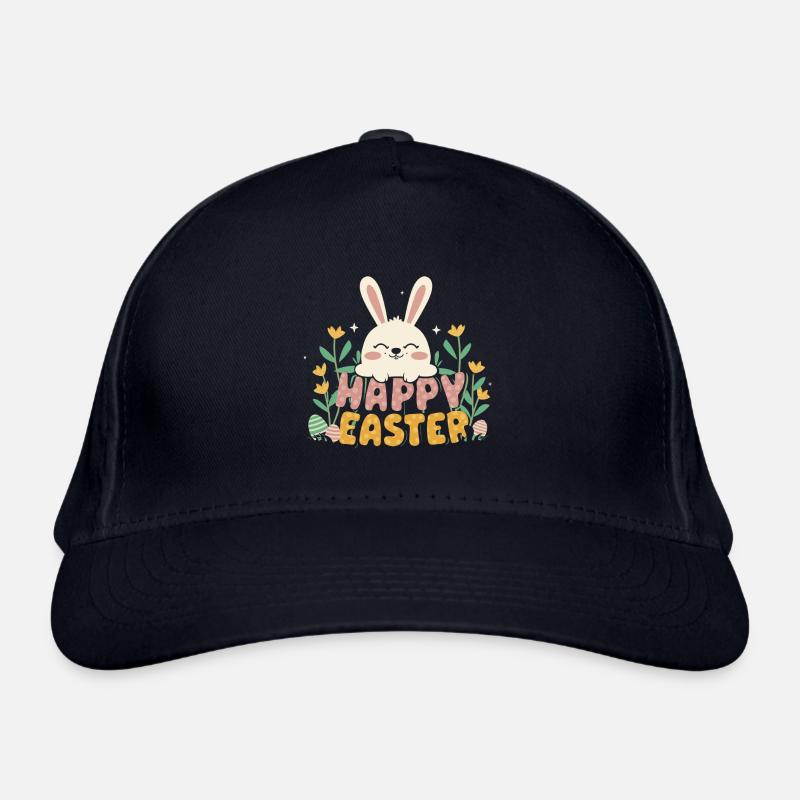 Happy Easter Frohe Ostern Bio-Baseballkappe