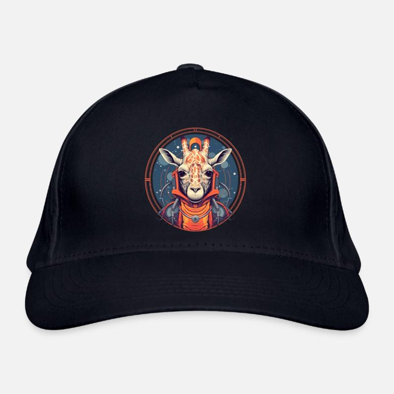 Astronaut Giraffe Adrift in Space Bio-Baseballkappe