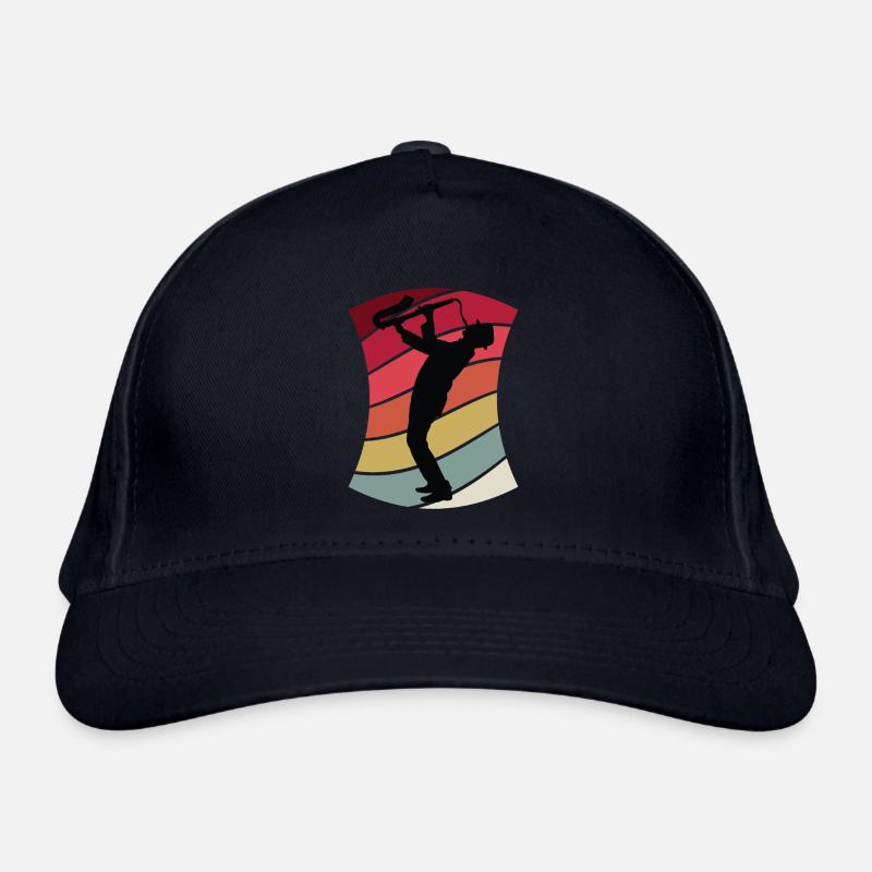 Jazz Saxophone Retro Bio-Baseballkappe