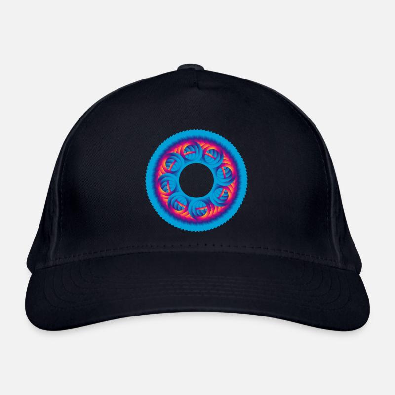 Sprocket circle colorful Organic Baseball Cap