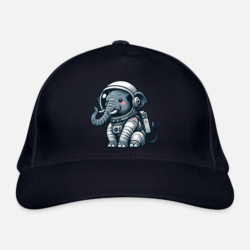 Éléphant, Astronaute, Espace, Univers Casquette classique bio