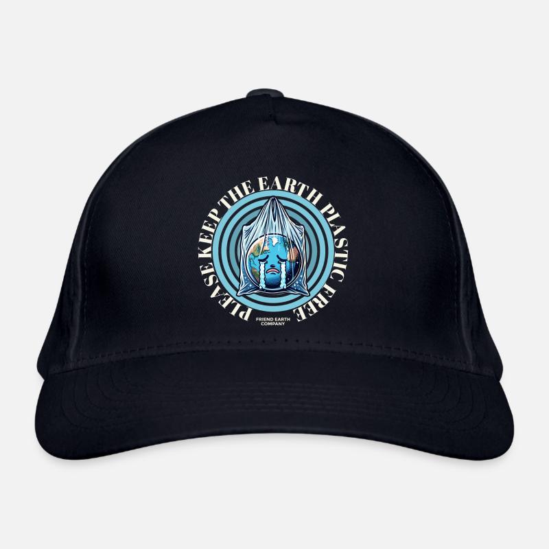 Weeping globe - Organic Baseball Cap - navy