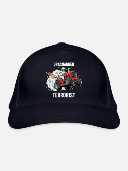 Grasnarben-Terrorist - Bio-Baseballkappe - Navy