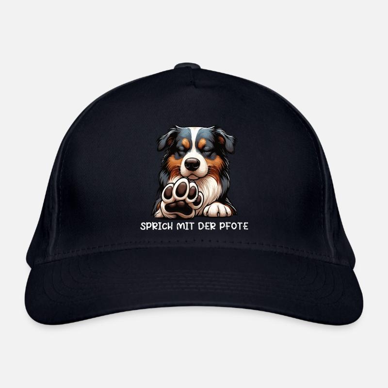 Sprich mit der Pfote Australian Shepherd Aussie  Bio-Baseballkappe