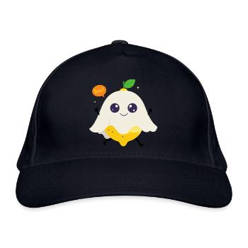 Süßer Zitronengeist - Bio-Baseballkappe - Navy - Vorne