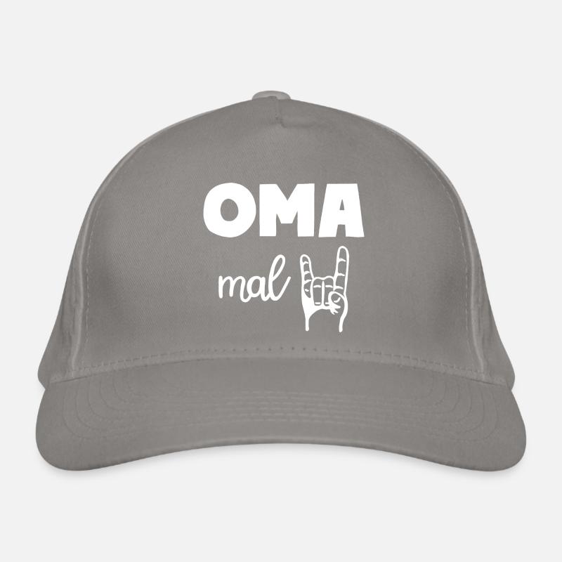 Oma mal Zwei Rock'n' Roll Großmutter Bio-Baseballkappe