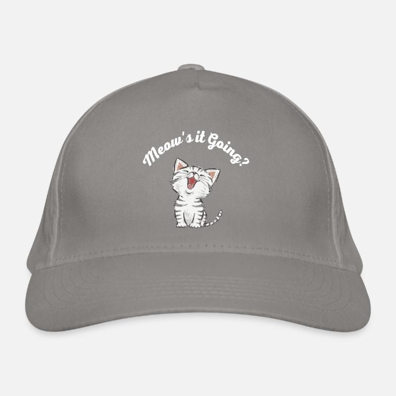 Miaou ça va Drôle en disant chat mignon Casquette classique bio