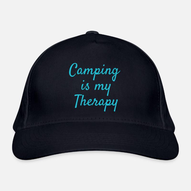 Camping is my Therapy 9 Organic Baseball Cap