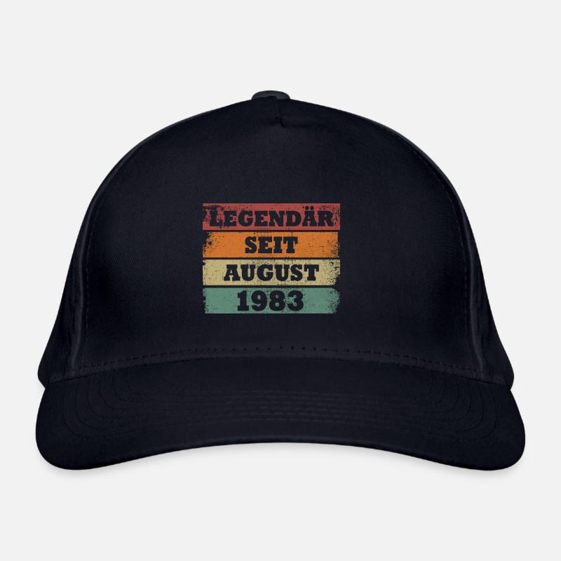 Legendär seit August 1983 Geburtstagsgeschenk Bio-Baseballkappe