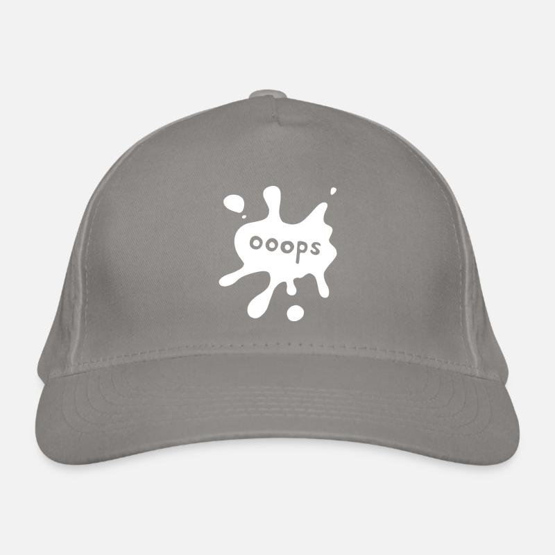 Ooops blanc tache Casquette classique bio