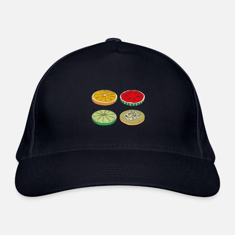 Früchte Scheiben Sommer Lecker Spaß Geschenk Bio-Baseballkappe