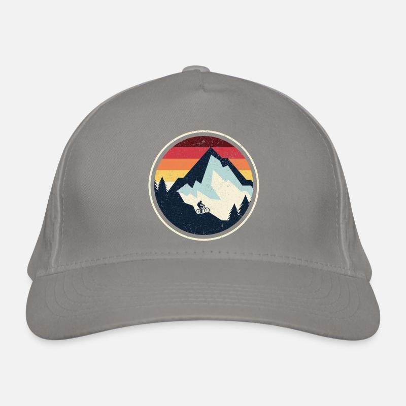 Silhouette du VTT Sunset Peak Casquette classique bio