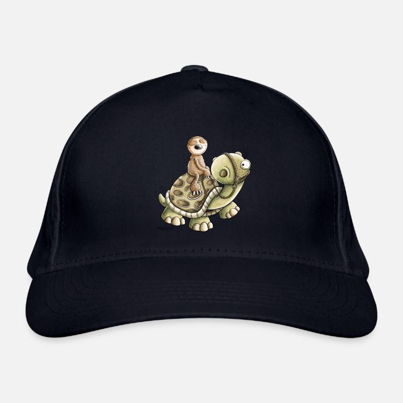 Lazy Sloth Rides Turtle I Chill Break Casquette classique bio