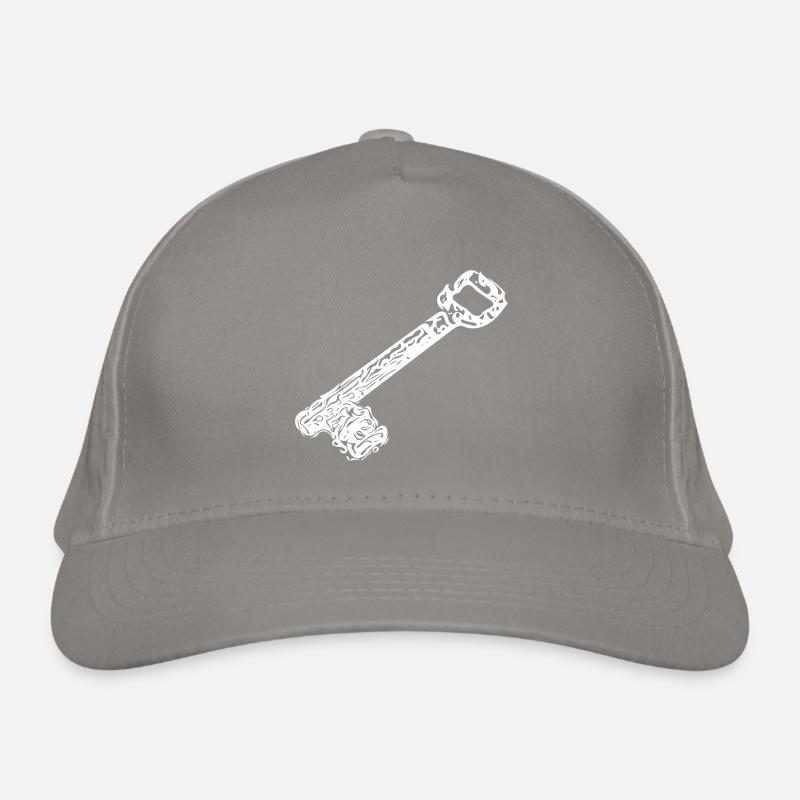 Vintage ancient rusty rustic house keys Organic Baseball Cap