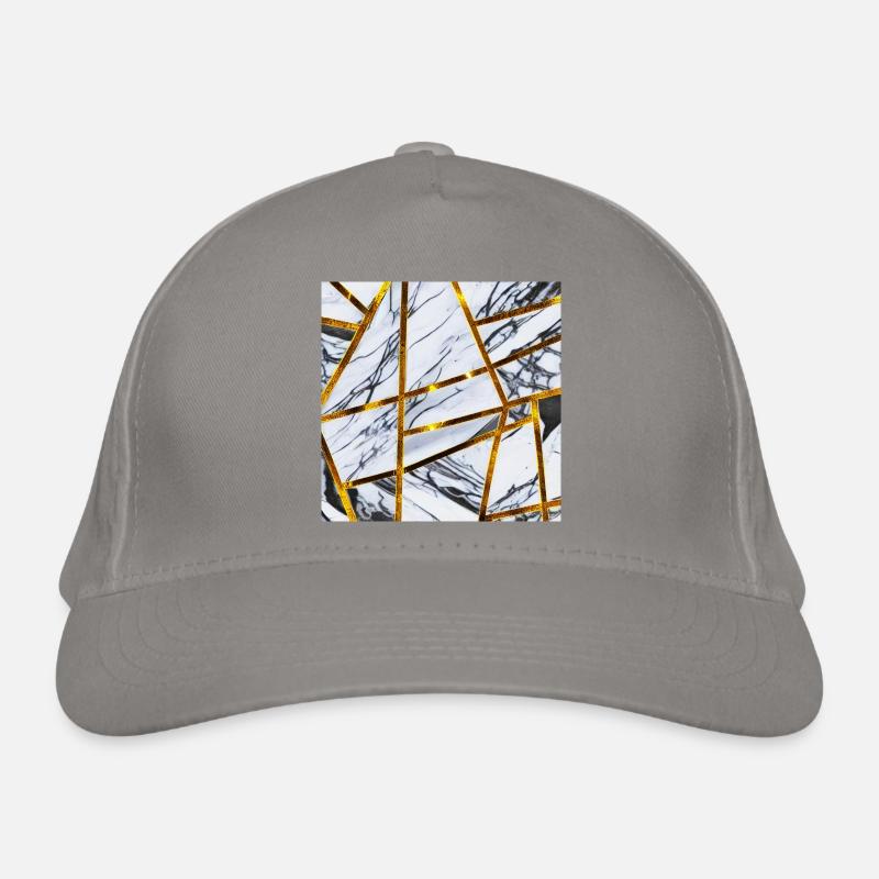 Marbre Or Blanc Casquette classique bio