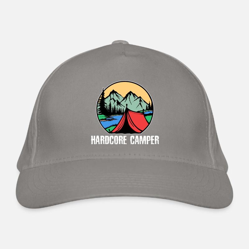 Montagnes, Campeurs, Camping, Camping, Déclaration, Nature, Vacances Casquette classique bio