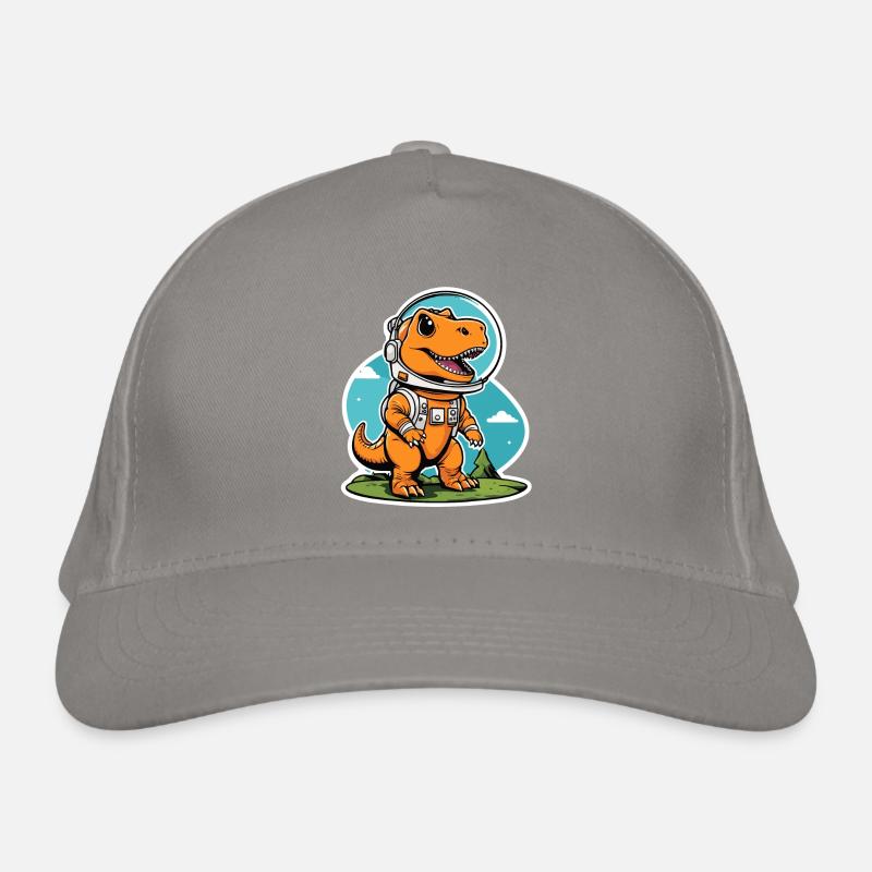 Illustration d’astronaute dinosaure Casquette classique bio
