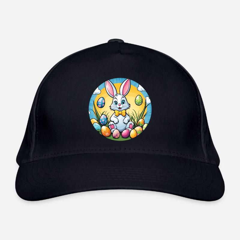Easter Bunny Easter Illustration Organic Baseball Cap