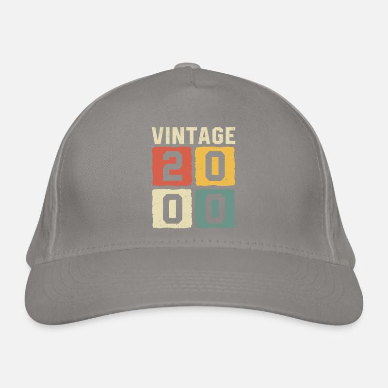 Millésime 2000 Né en 2000 Casquette classique bio