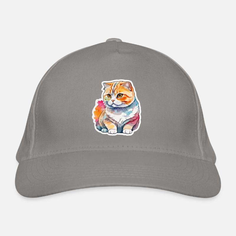 Scottish Fold Scottish Fold-Eared Cat Organic Baseball Cap