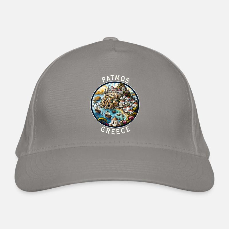 Vacances à Patmos, Grèce, Voyage en mer Égée Casquette classique bio