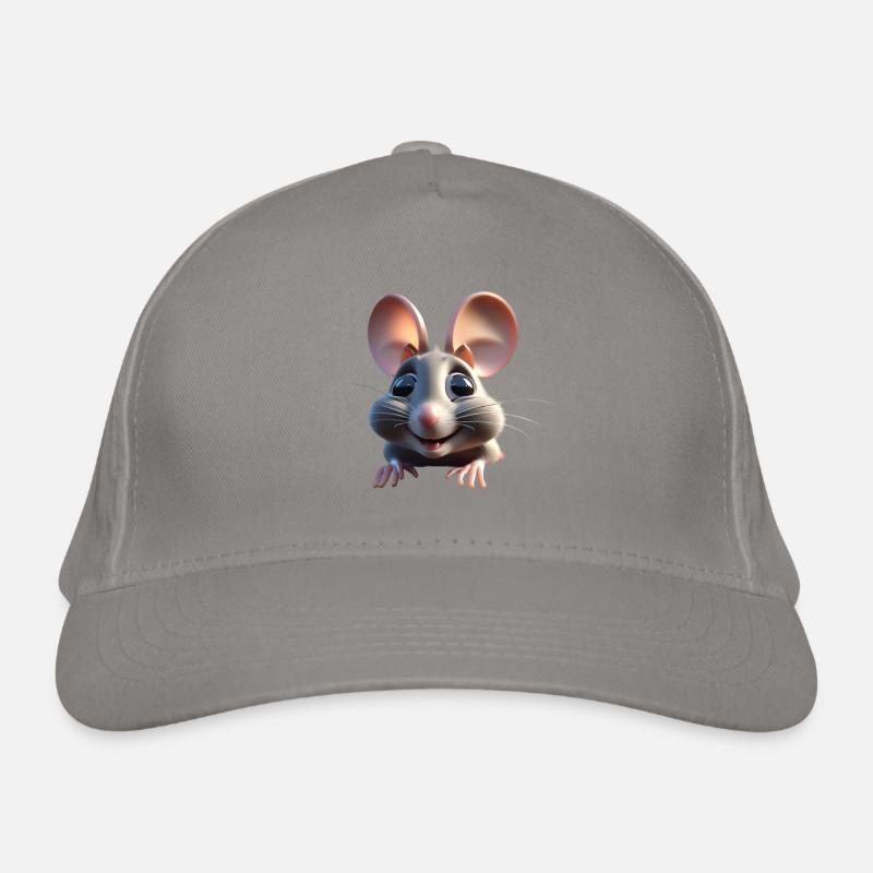 Whimsical Mouse Cheer Organic Baseball Cap