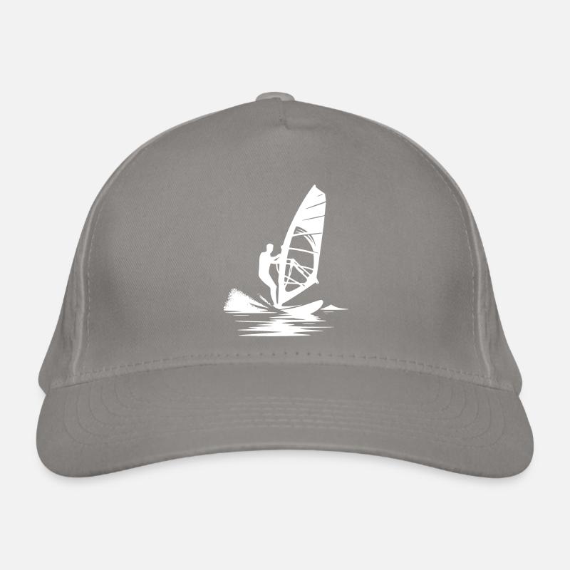 Journées à la plage, planche de surf, surfeurs, vacances et vent Casquette classique bio