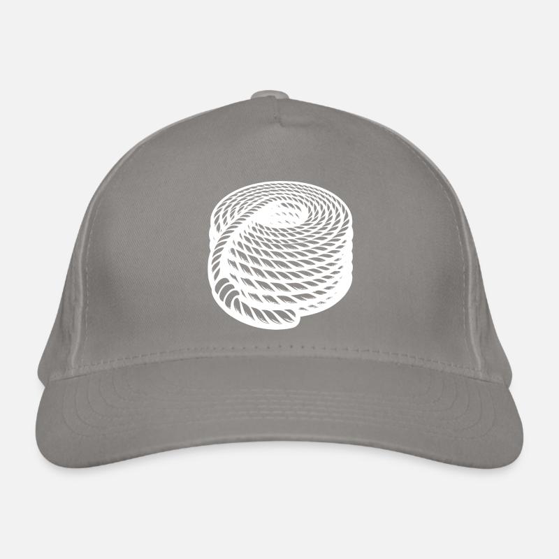 Corde tressée Conception de corde maritime enroulée Casquette classique bio