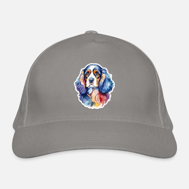 American Cocker Spaniel Wasserfarben Bio-Baseballkappe
