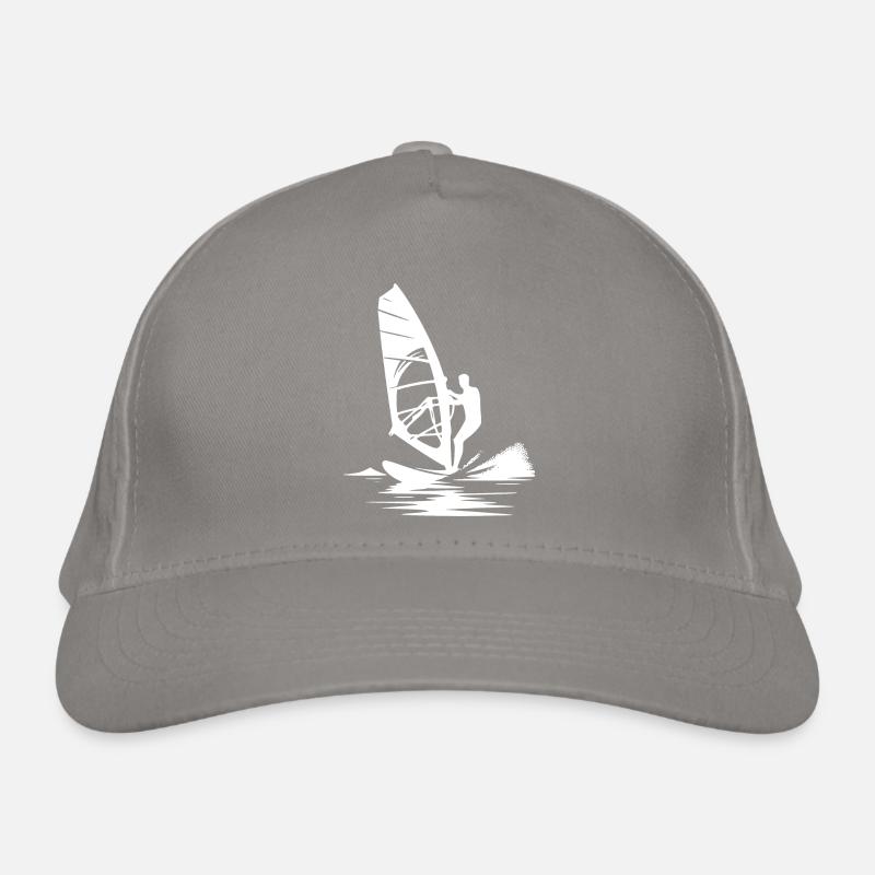 Technique de surf avec la puissance du vent, du vent et de la brise marine Casquette classique bio
