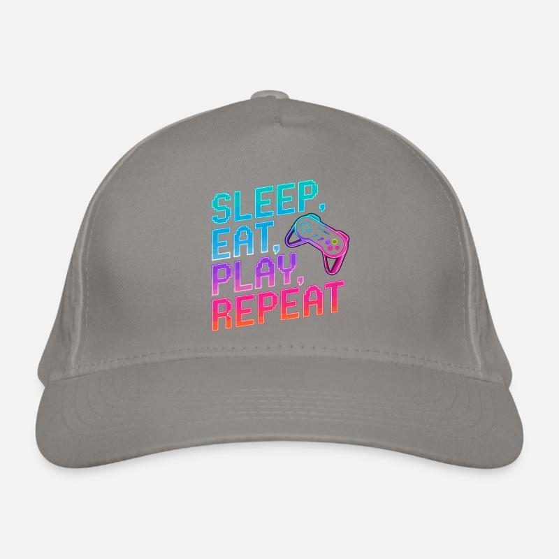 Dormir, manger, jouer, répéter, Casquette classique bio