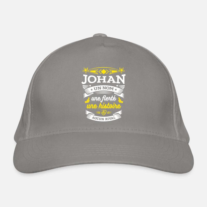 JOHAN UN NOM UNE FIERTÉ AUCUN RIVAL Casquette classique bio