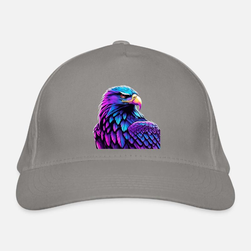 Glowing Eagle with Gradient Organic Baseball Cap