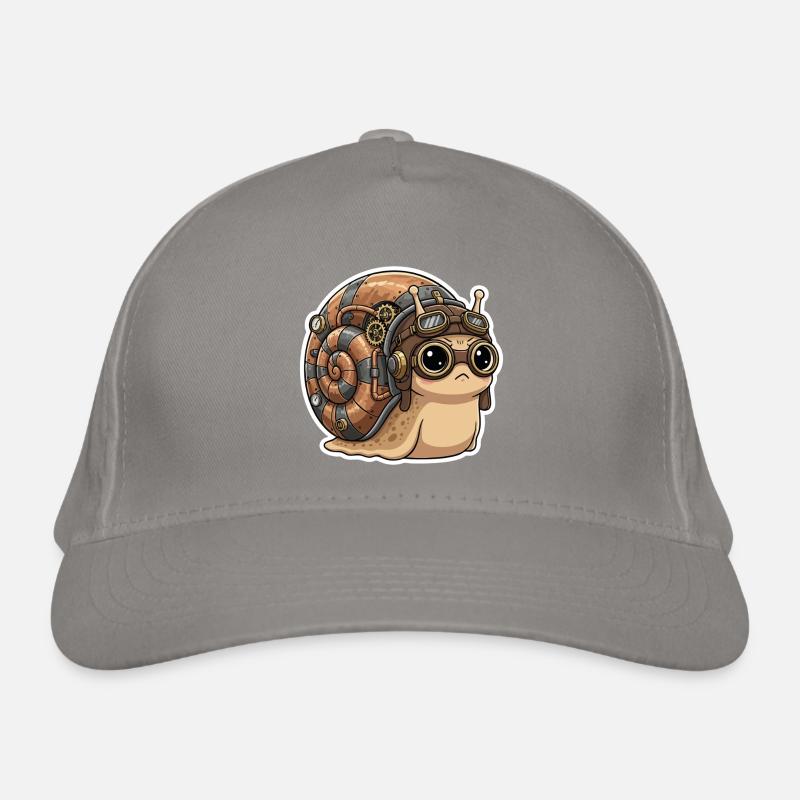 Snail Aviator Steampunk Shell Copper Bio-Baseballkappe