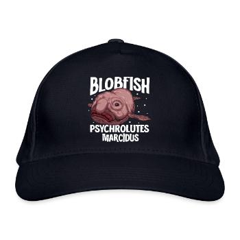 Tiefsee Monster - Blobfisch - Bio-Baseballkappe - Navy - Vorne