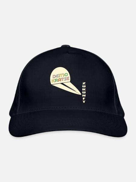 Zukunft Schatten Demokratie - Bio-Baseballkappe - Navy