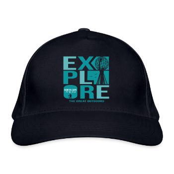 Nordkap cap nord nordkap Norwegen - Bio-Baseballkappe - Navy - Vorne